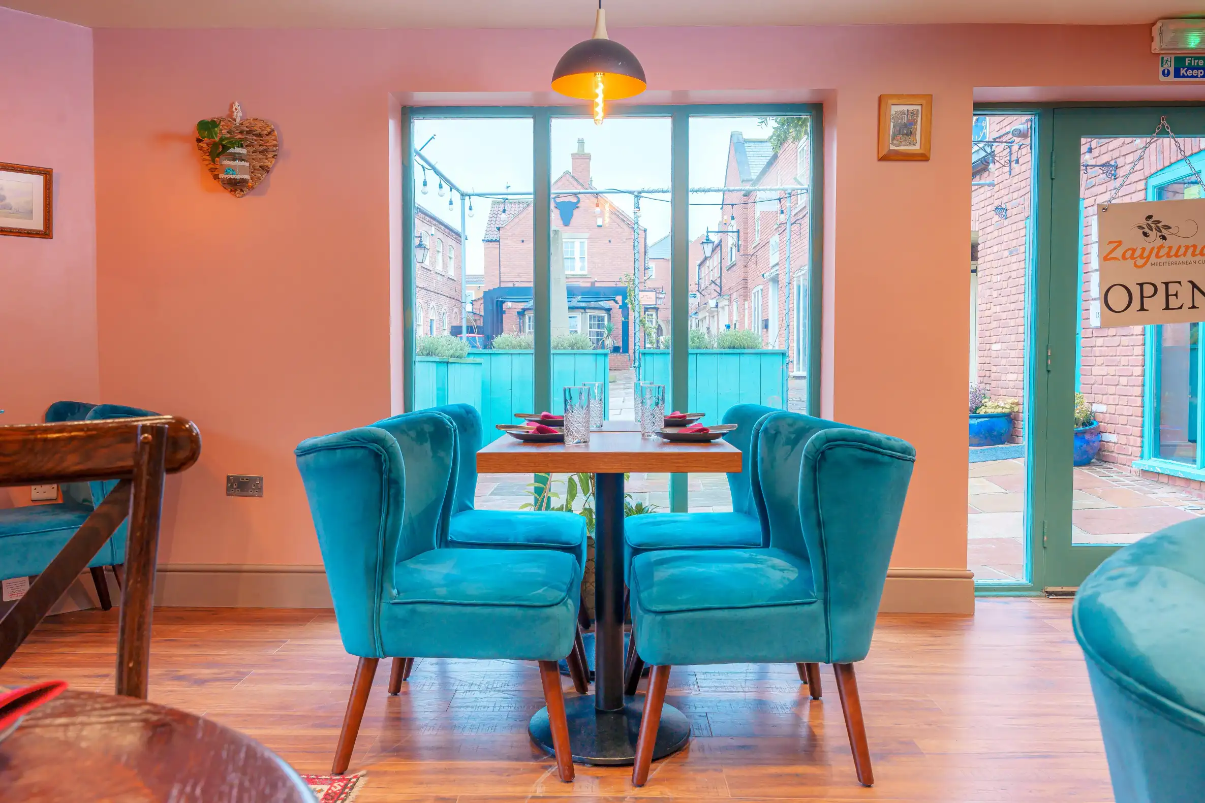 Restaurant's interior on ground floor